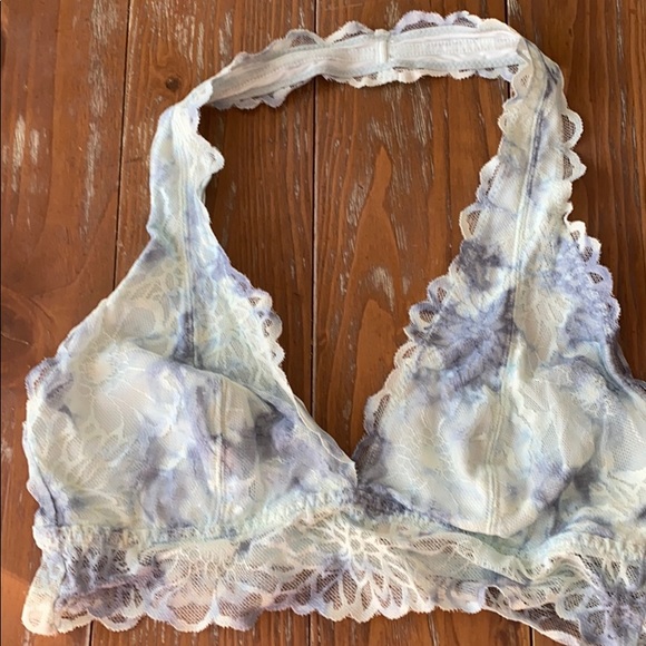 PINK Victoria's Secret Other - VS PINK blue tie dye lace halter bralette